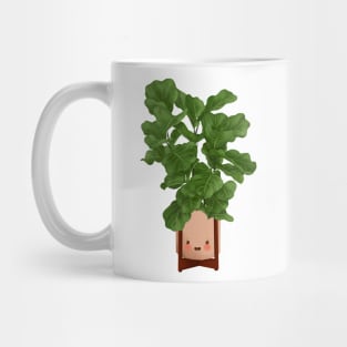 Cute Plant Illustration, Fiddle leaf Fig Illustration Mug